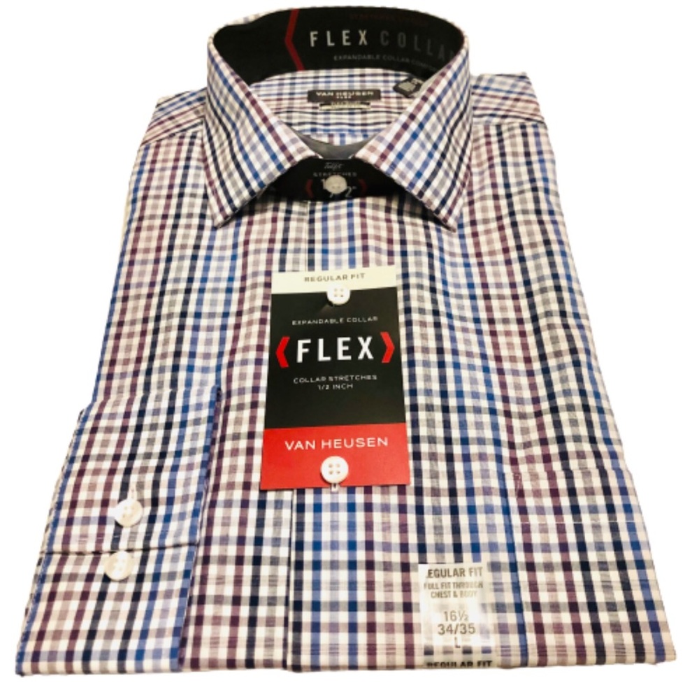 SALE!!! Van Heusen Men’s Flex Collar Dress Shirt